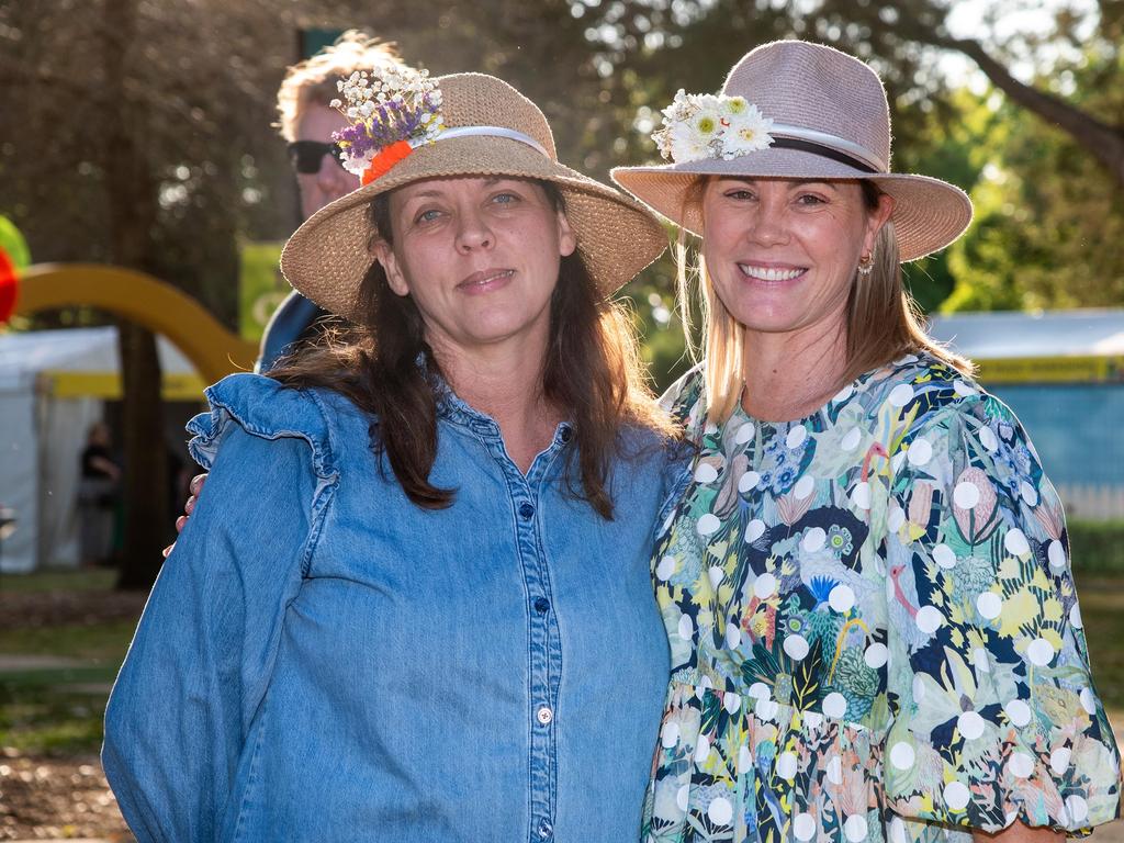 Fiona Peart (left) and Sally Peart at the Toowoomba Carnival of Flowers Festival of Food and Wine, Sunday, September 15, 2024. Picture: Bev Lacey