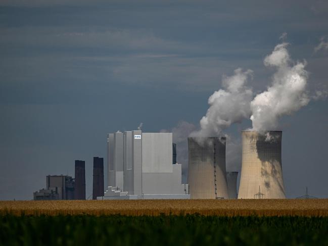 In response to a squeeze of Russian gas supplies, Germany has reactivated mothballed coal power plants to take the burden off gas. Picture: AFP