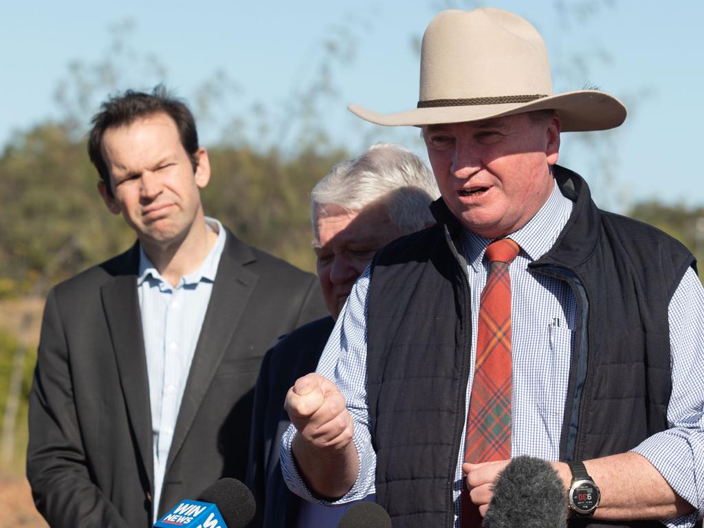 Nationals Senator Matt Canavan said he was ‘dead set against’ the net-zero emissions target.