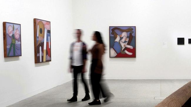 An installation view of Mitch Cairns: Restless Legs at the Art Gallery of NSW. Photo: AGNSW/ Mim Stirling/Facebook