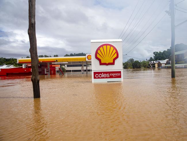 Lismore during the floods. Picture: Media Mode