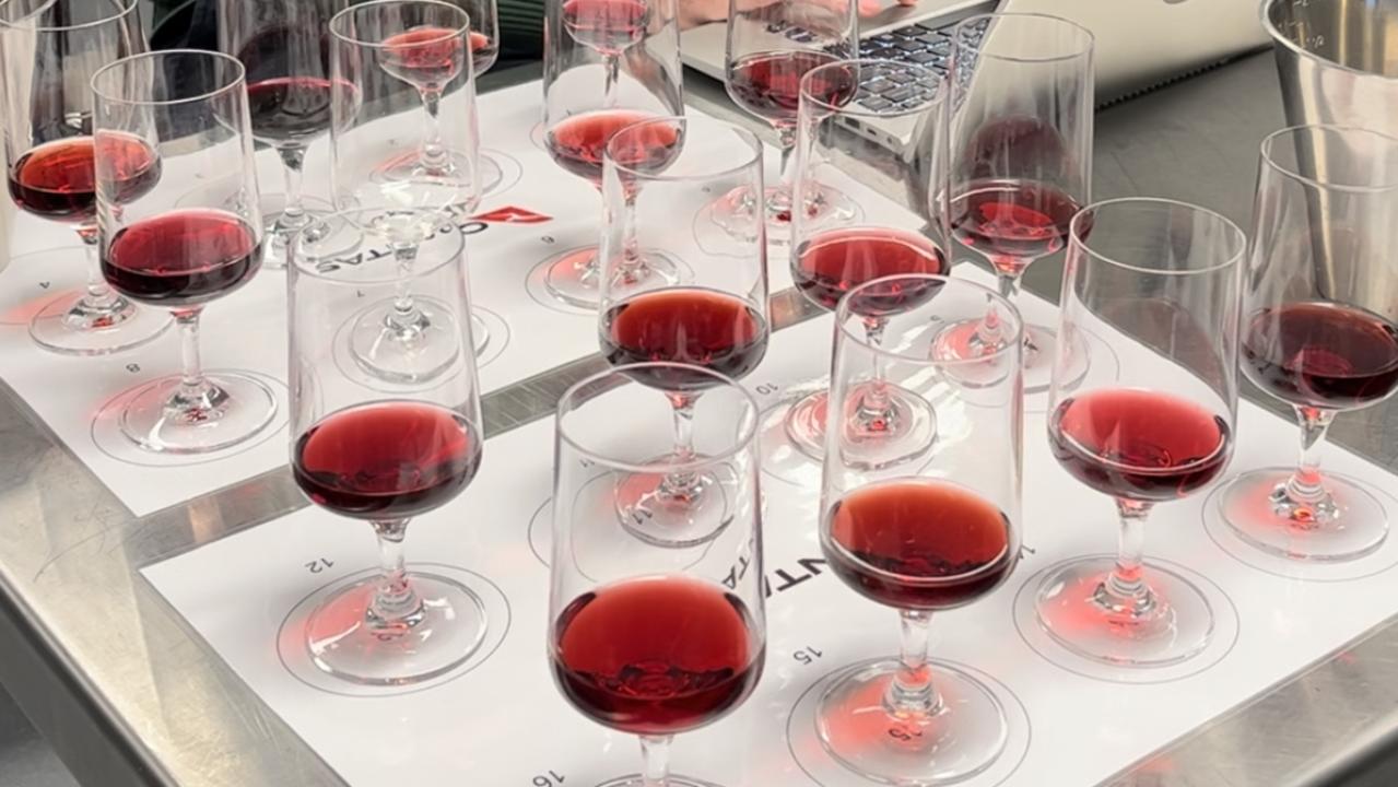 Inside 'Wine Week' at the Qantas HQ in Sydney.