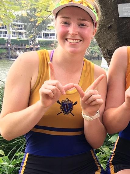 Toowong Rowing Club’s Sophie Gerber.