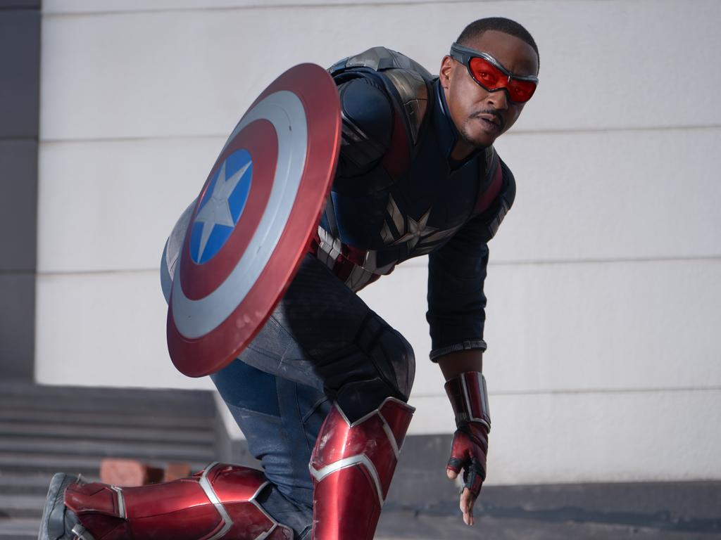 Anthony Mackie as Sam Wilson/Captain America in Captain America: Brave New World.