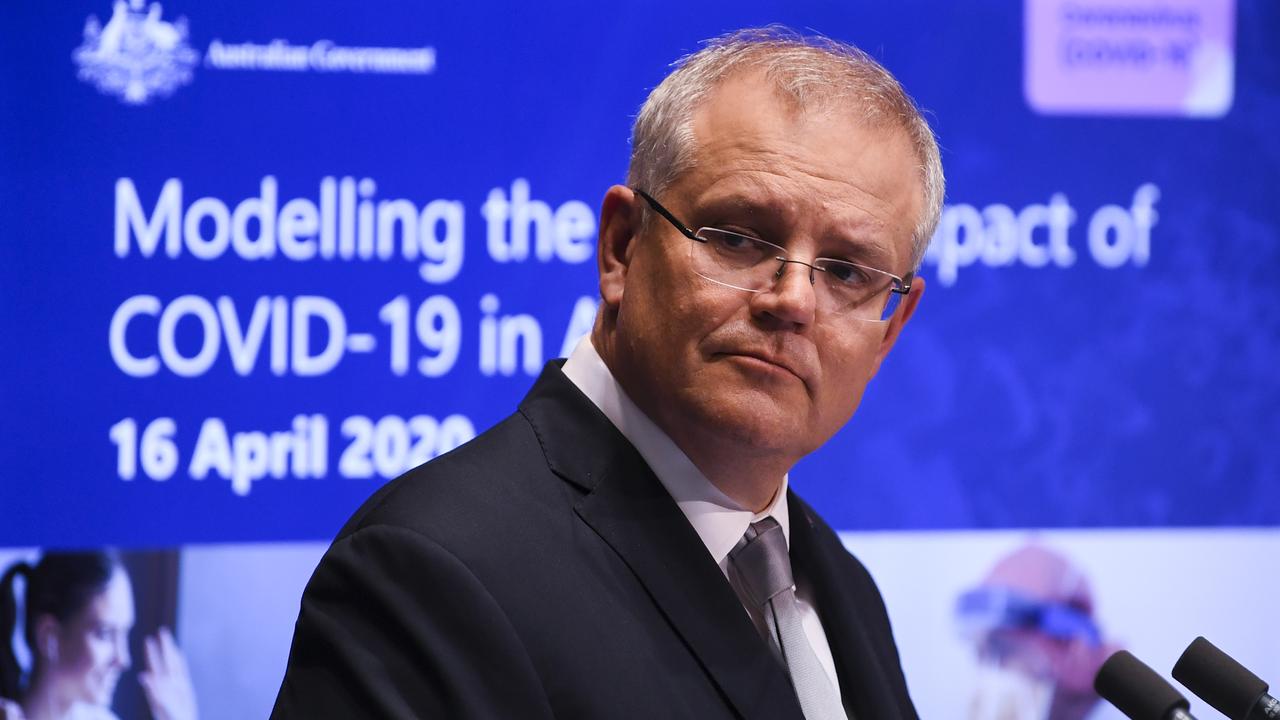 PM Scott Morrison said Australians have entered into a social contract. Picture: Lukas Coch/AAP