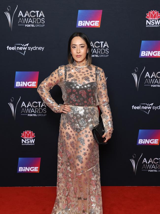 Melissa Leong attends the 2022 AACTA Awards. Picture: Brendon Thorne