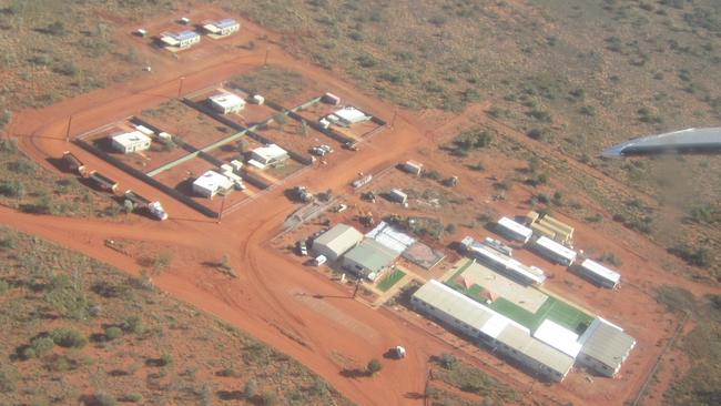 Aerial view of Arlparra School in the Territories east that won the Keep Australia Beautiful Best Tidiest Town School Award.