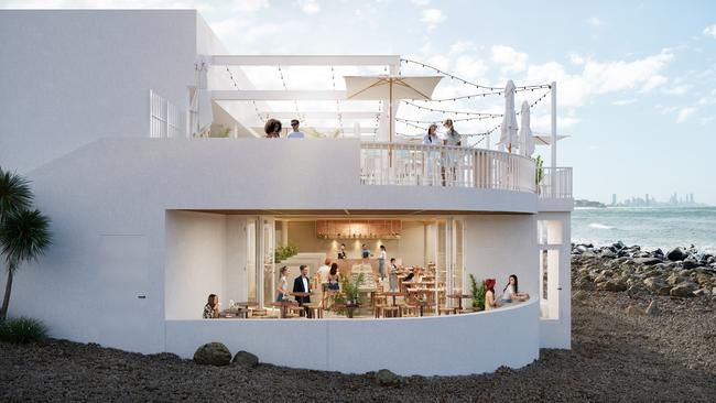 Artist impression of the proposed redevelopment of Burleigh Pavilion. Picture: Supplied