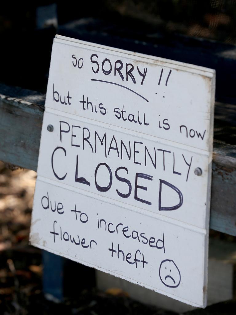 After 35 years Maryann and Brian Kuit are closing their roadside stall at Southbeach Protea Farm because the "honesty system of payment is no longer viable". Picture: Mike Dugdale