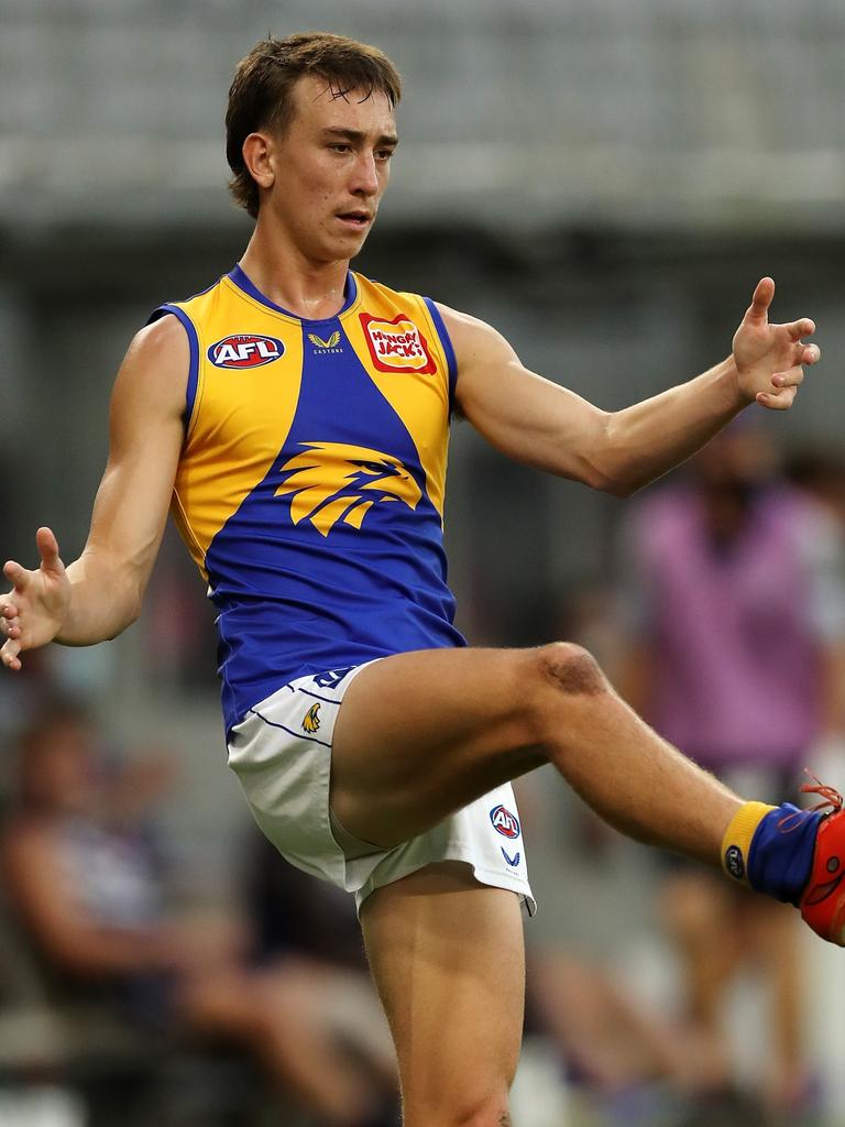 Brady Hough will make his AFL debut in Round 1. Picture: Will Russell/AFL Photos via Getty Images