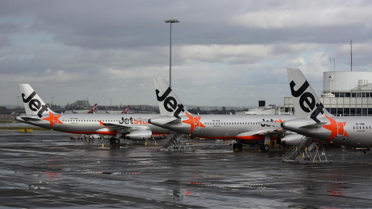 The Jetstar service from Sydney to Melbourne was abandoned. Picture: NCA NewsWire / Gaye Gerard