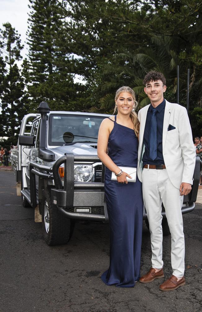 Graduate Kye Martin and partner Azri-Ella Watts at Toowoomba Christian College formal at Picnic Point, Friday, November 29, 2024. Picture: Kevin Farmer