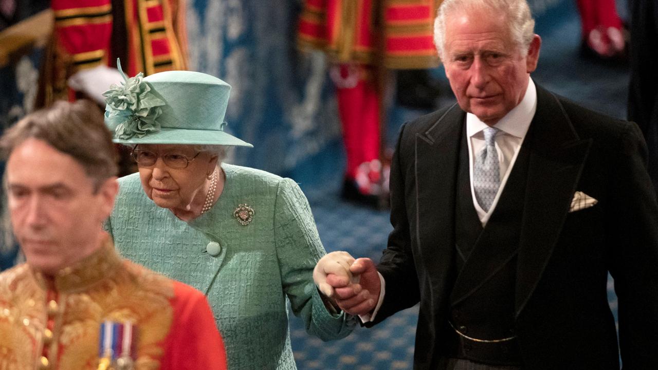 Prince Charles, seen with the Queen at parliament opening in 2019, will this year be going in his mum’s place. Picture: Matt Dunham/AFP