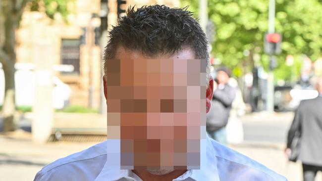 An alleged prison drug smuggler leaves the Adelaide Magistrates Court. Picture: NCA NewsWire / Brenton Edwards