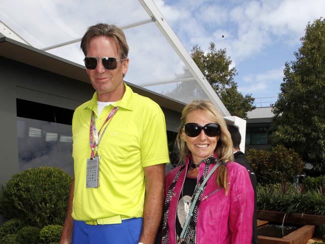 Sam Newman and Amanda Brown in 2013.