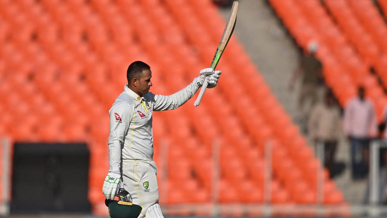 Usman Khawaja has set up the fourth Test for Australia after his magnificent century. Picture: AFP