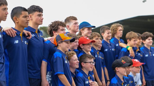 The Parramatta Goannas U14s Academy had a big win over Werribee during their Melbourne tour. Picture: Georgia Paul/AFL