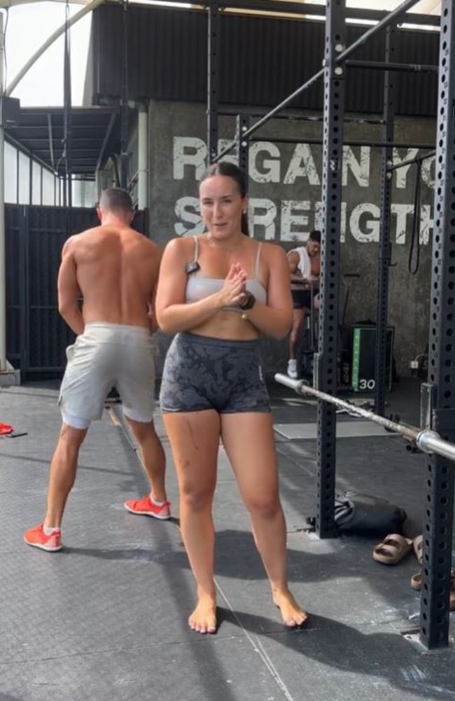 The clip quickly went viral, with women stating his behaviour exposes a problem the majority of women have faced when working out. Picture: TikTok/fitwithchaz