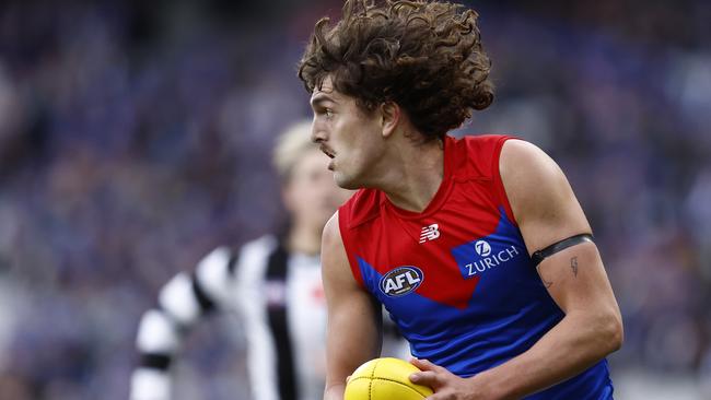 Luke Jackson will have a big job against Brisbane with no Max Gawn. Picture: Darrian Traynor/Getty Images