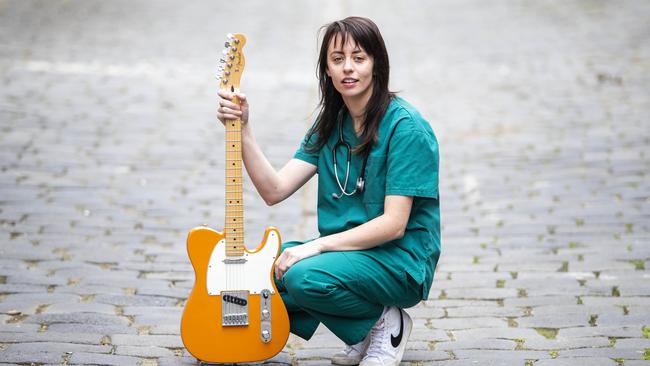 Singer, songwriter and medical doctor Sophie Payten aka Gordi in Melbourne this week. Picture: Aaron Francis