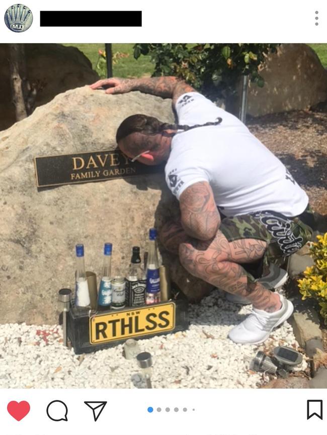 Rymer pays regular visits to the gravesite in Western Sydney.