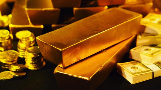 26/07/2011 NEWS: Generic image of bars (ingots) of gold bullion. Pic. Thinkstock