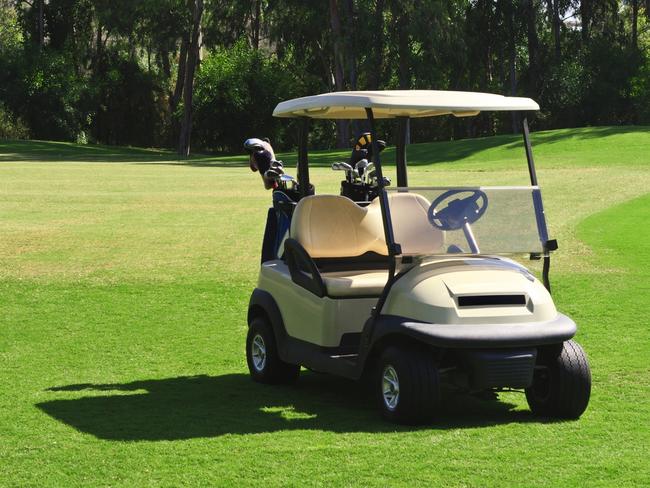 A golf cart at the beautiful green course. Picture: iStock