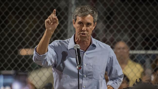 Democratic presidential hopeful and former US Representative for Texas Beto O'Rourke has said he believes President Trump is a white nationalist. Picture: Mark Ralston/AFP