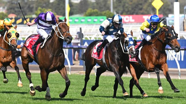 Victoria Derby winner Riff Rocket was one of only six favourites to win across the 37 races at Flemington. Picture: Vince Caligiuri–Getty Images