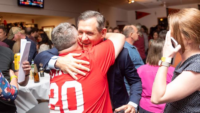 Imagery from the NT Labor Election Party at Waratah Football Club, Darwin. Picture : Che Chorley