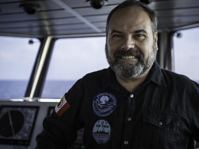 Ocean Warrior captain Adam Meyerson on the bridge. Pictures supplied by Sea Shepherd.