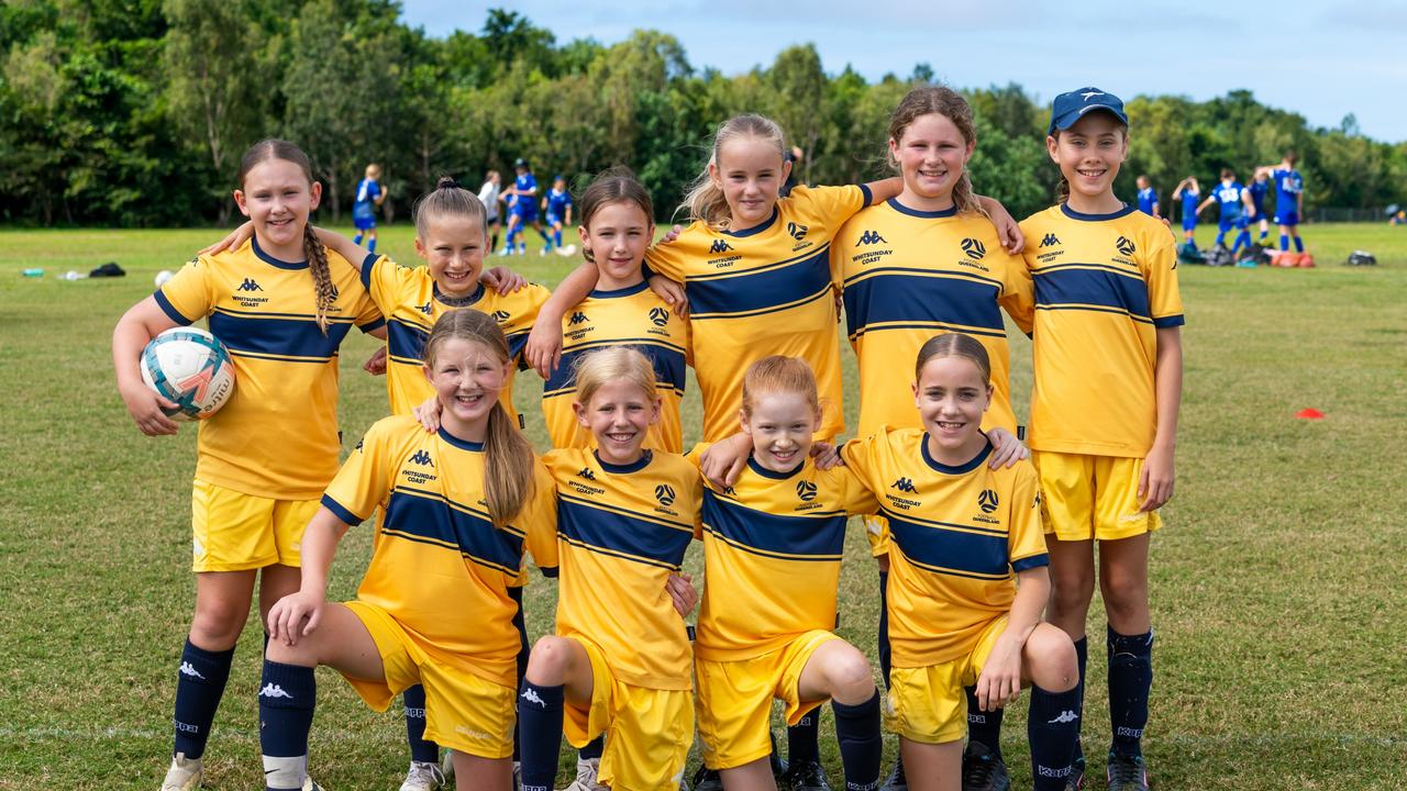 Players from the FQ Whitsunday Coast Academy Girls