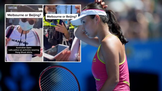 Where is Peng Shuai? Tennis Australia has backed a ban on a fan who wore a T-Shirt asking the question.