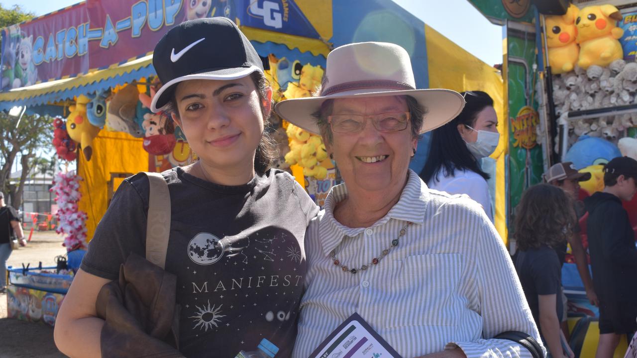 Enya Lamattina and Ruth Whyte at the 2024 Rockhampton Agricultural Show.