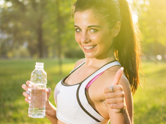 Dr Wright advises to drink several glasses of water a day.