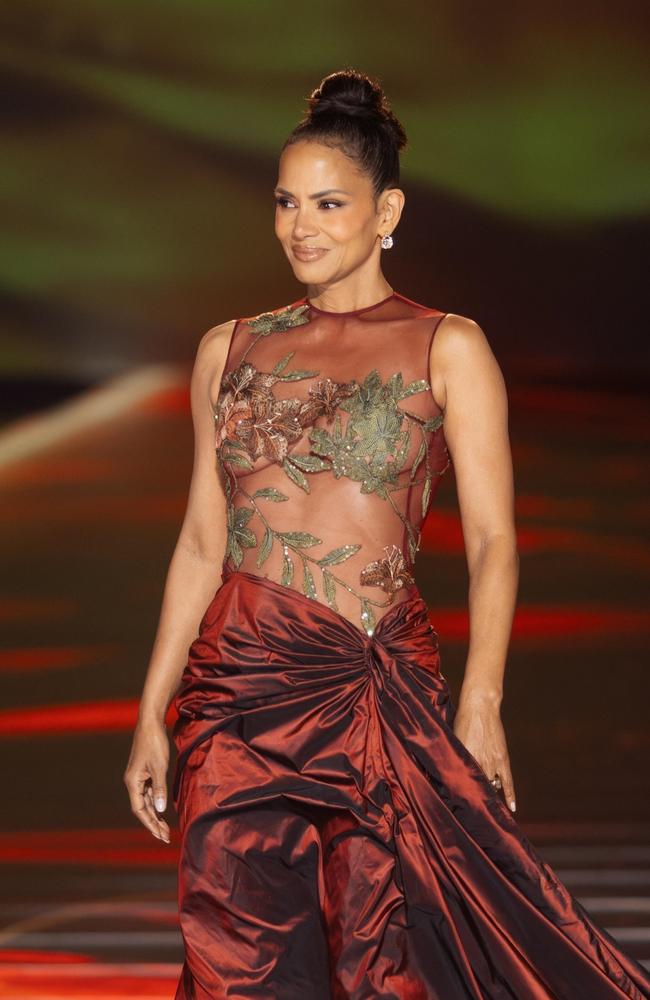 Halle Berry attended The 1001 Seasons of Elie Saab celebration on November 13 by wearing a gown the designer created for her back in 2002 for the Oscars. Picture: Tiziano da Silva/Bestimage / BACKGRID