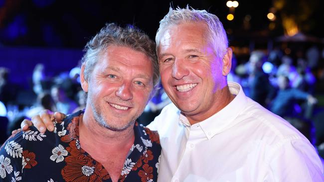 Steve Mater and Chris Mater at the Australian Surfing Awards 2024 at HOTA for Gold Coast at Large. Picture, Portia Large.