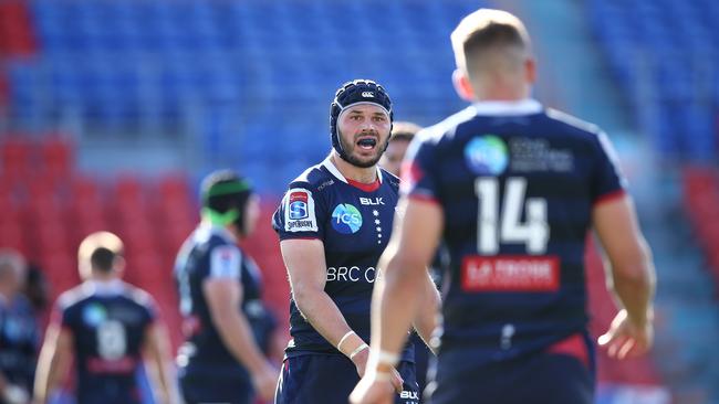 The Rebels-Western Force game at Newcastle’s McDonald Jones Stadium at the weekend. Picture: Getty Images