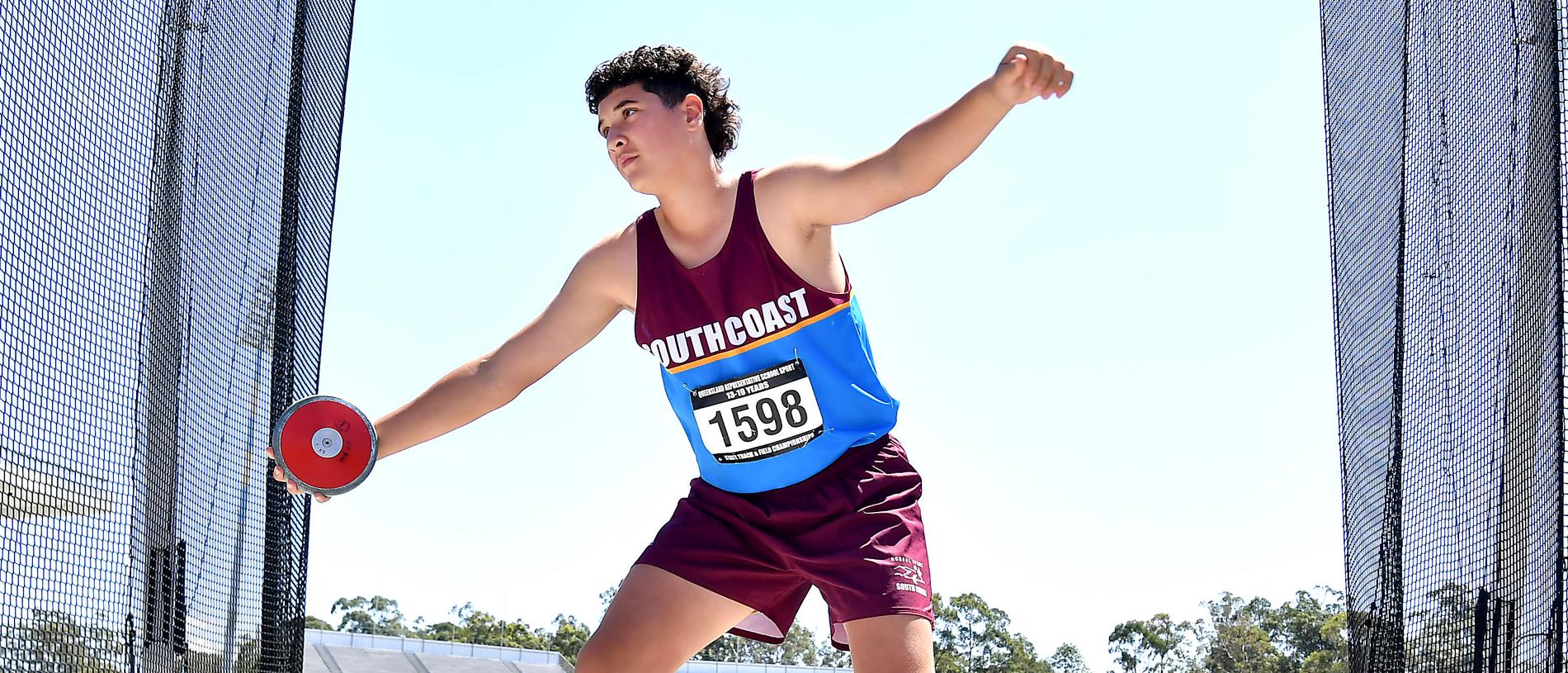 Queensland Representative School Sport track and field championships in Brisbane. Saturday October 12, 2024. Picture, John Gass