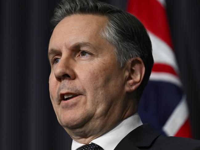 Mark Butler urged older people, in particular, to get vaccinated. Picture: NewsWire / Martin Ollman