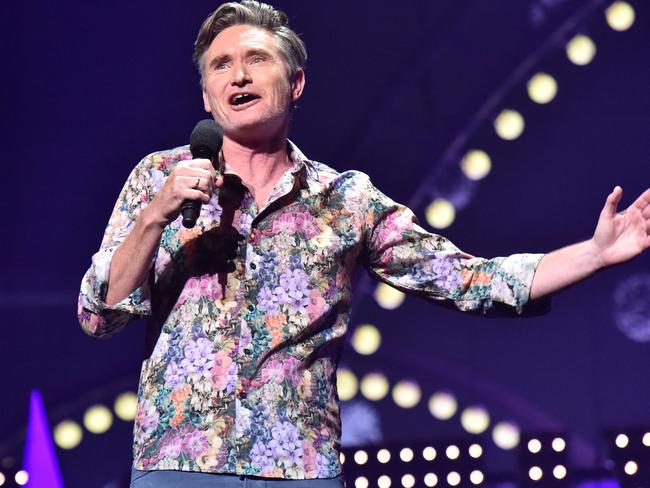 Dave Hughes started the Opening Night Comedy Allstars Supershow strongly. Picture: Jim Lee