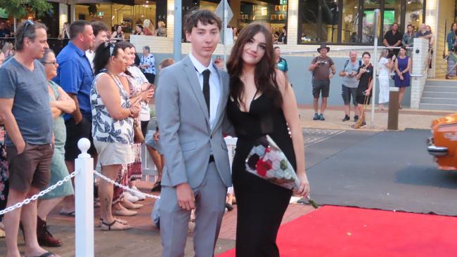 Urangan State High School students celebrating their formal.