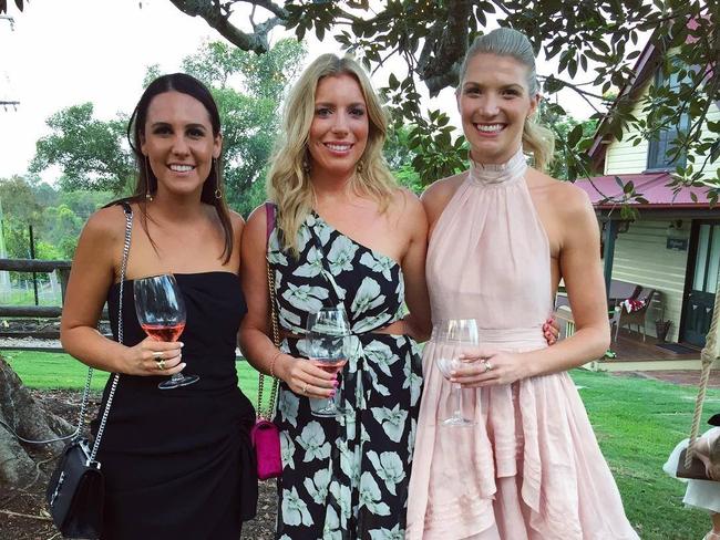 Ms Matulin (centre) was spotted socialising with colleagues in Brisbane recently. Picture: Facebook