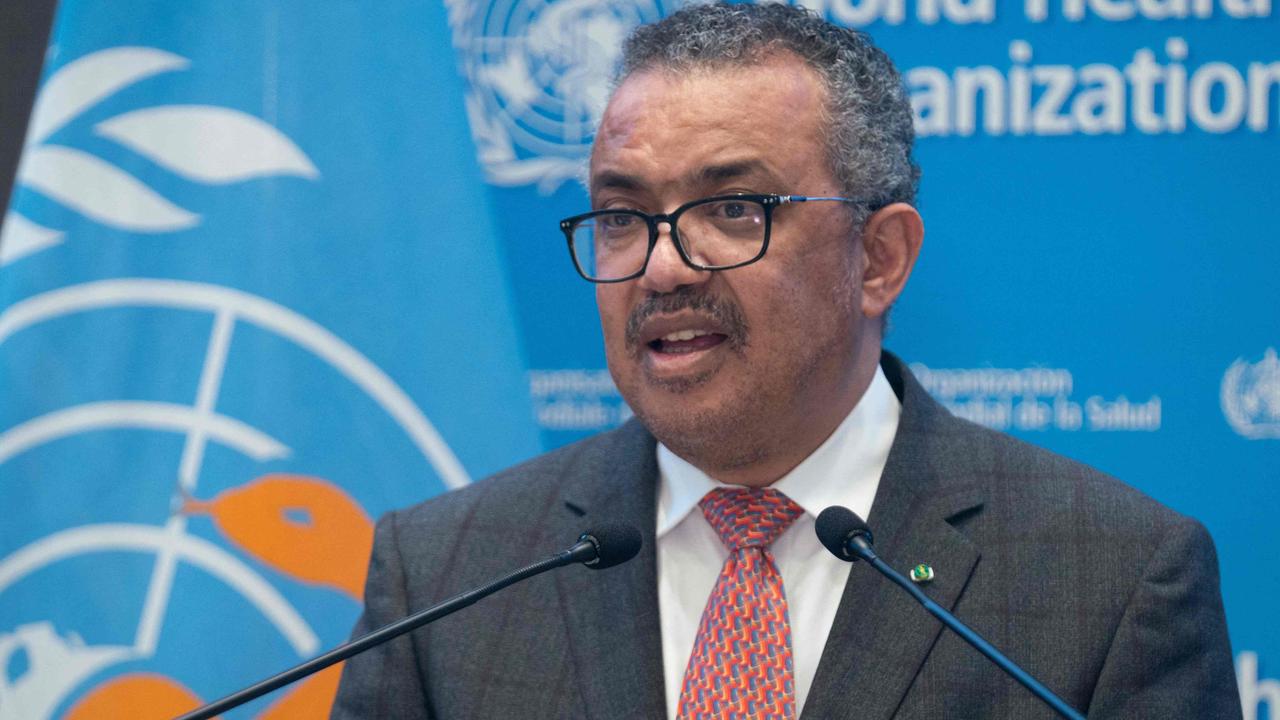 WHO director general Tedros Adhanom Ghebreyesus Picture: Christopher Black/World Health Organisation/AFP