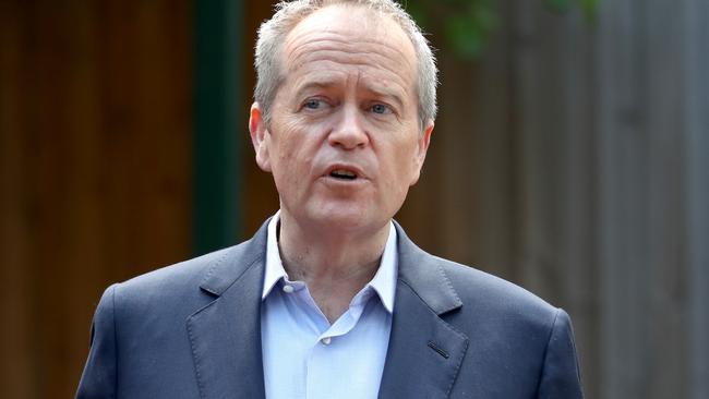 06/10/2019 Labor's Bill Shorten holding a press conference in Macleod, Melbourne.Picture: David Geraghty, The Australian.