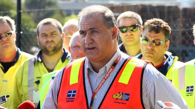 Cesar Melhem as Victorian state secretary of the AWU in 2011.