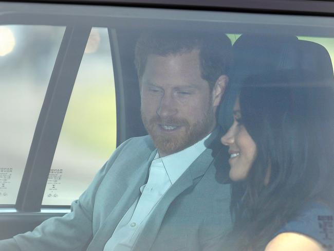 They will spend Friday night apart before the wedding on Saturday at St George’s Chapel. Picture: Mega.