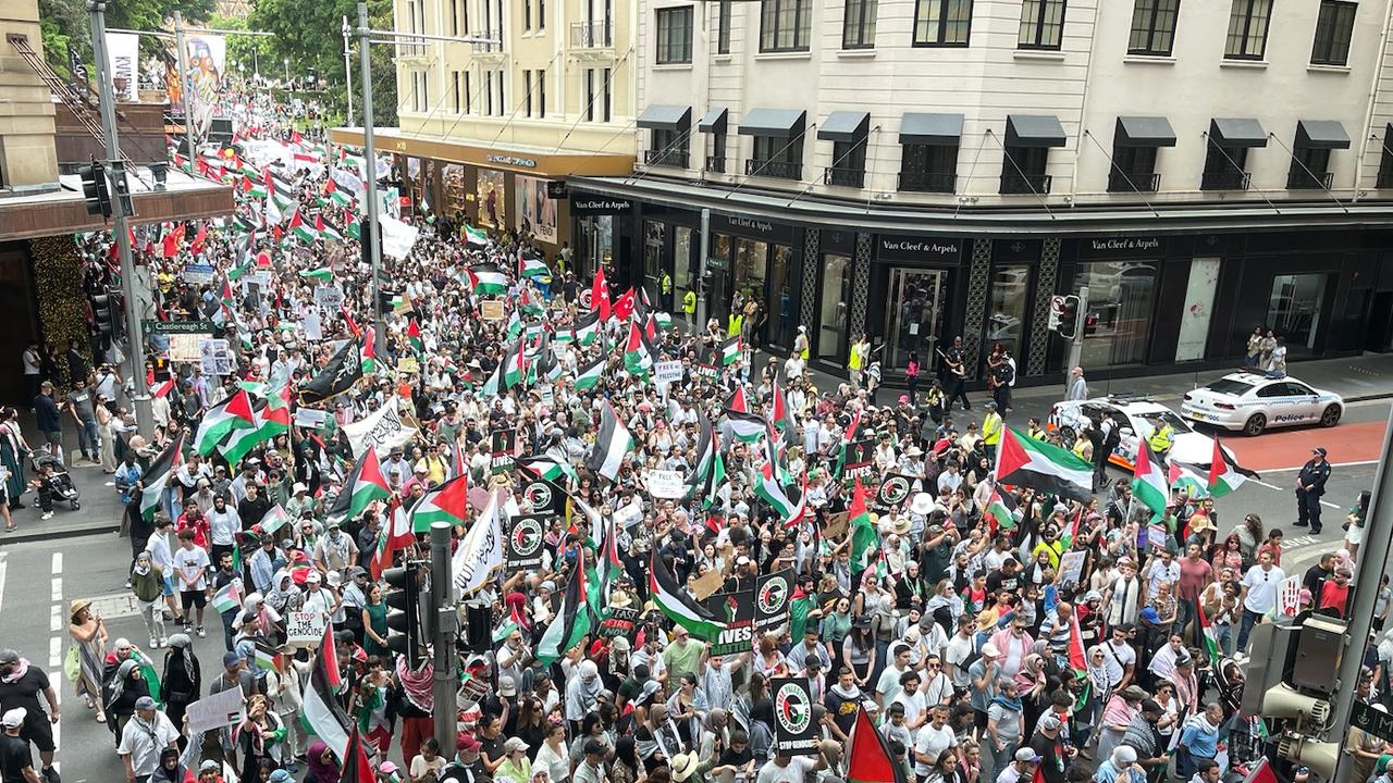 50,000 protesters swarm Sydney CBD