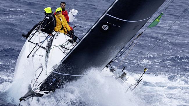 The yacht Atomic Blonde racing to Hobart last year. Picture: Rolex/Andrea Francolini