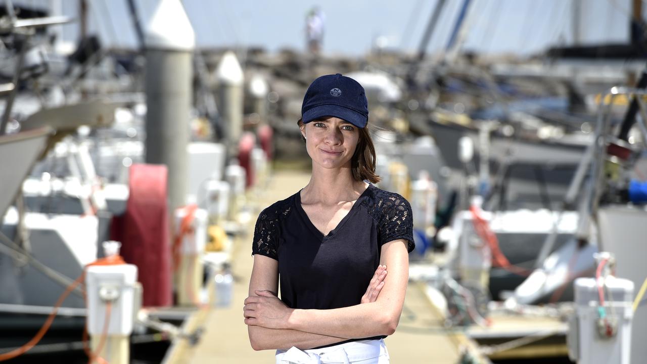 Miss Watson became the youngest sailor to travel the world alone when she was 16-years-old Picture: NCA NewsWire / Andrew Henshaw